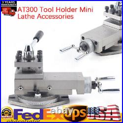 Metal AT300 square Tool Holder Mini Lathe Accessories Lathe Assembly 80mm Stroke
