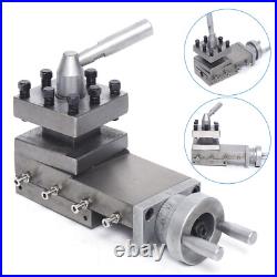 Metal Cast Iron Lathe Tool Post Assembly Holder Mini lathe Tool Slide Compound