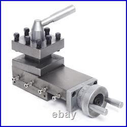 Metal Cast Iron Lathe Tool Post Assembly Holder Mini lathe Tool Slide Compound