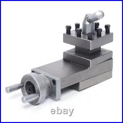 Metal Cast Iron Lathe Tool Post Assembly Holder Mini lathe Tool Slide Compound