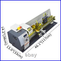 Metal Lathe Benchtop Lathe 8X32 Mini Table Lathe Brushless Motor 1100W 110V