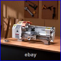 Metal Lathe Machine 8.7 x 18 in Precision Bench Power Metal Lathe Automatic Feed