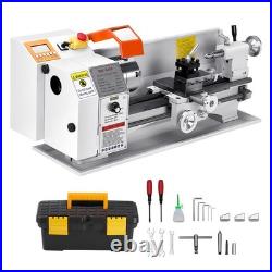 Metal Lathe Machine 8.7 x 18 in Precision Bench Power Metal Lathe Automatic Feed