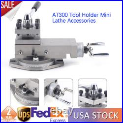 Metal Lathe Machine Tool Holder 80mm Universal AT300 Lathe Tool Post Assembly