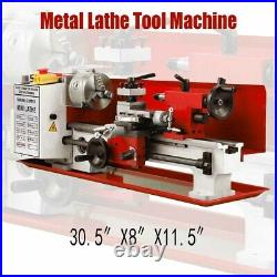 Metal Lathe Tool Machine Mini High-Precision DIY Shop Benchtop Variable Speeds