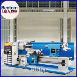 Metal Lathe, Upgraded Digital Display 7X14 Benchtop Metal Lathe 550W Variable