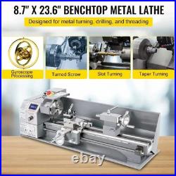 Metal Mini Lathe 1100w 220x600 mm 38mm Spindle 3-Jaw Chuck Blushless Motor