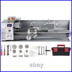 Metal Mini Lathe 1100w 38mm Spindle 3-Jaw Chuck Blushless Motor Led Machine