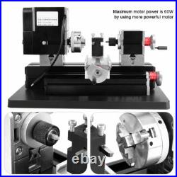 Metal Miniature Lathe High Power Soft Metalworking Woodworking DIY Model Making