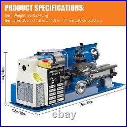 Metal Turning 7x14 Desktop CNC Micro Metal Lathe 550W Speed? Light Display us