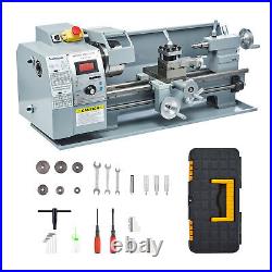 Metalworking Mini Metal Lathe 8x16in 2500RPM Automatic Variable-Speed DC Motor