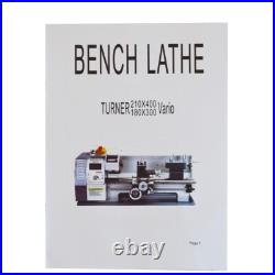Metric Precision Metal Lathe Wood Lathe 831 Bench Lathe 900W Mill Metalworking