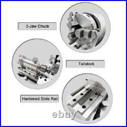 Micro Benchtop Lathe 110V Brushed Motor 0-2800RPM Hobbyist Tool Mini Lathe