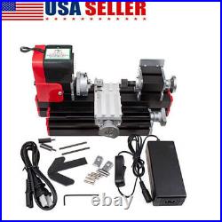 Micro Multifunctional CNC Metal Mini Lathe 12V 24W DIY Tool 20000Rev/min