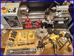 MicroLux 7x16 Benchtop Metal Lathe With Extra Parts