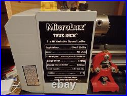 MicroLux 7x16 Benchtop Metal Lathe With Extra Parts