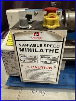 Mingxi 0618-3B 7x12 Variable Speed Mini Metal Lathe 110V CJ0618 Style