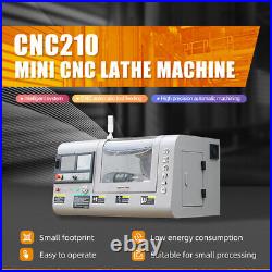 Mini CNC Lathe Machine Siemens 808D Control System CNC 210