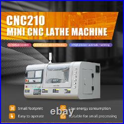 Mini CNC Lathe Metal Lathe CNC Machine GSK/Siemens for Home/ Training/ Mould Use