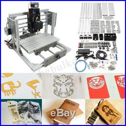 Mini DIY CNC 2417 Mill Router Kit USB Desktop Metal Engraver PCB Milling Machine