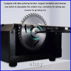 Mini Electric Table Saw Household Grinding Lathe Machine Woodworking 12000r/min