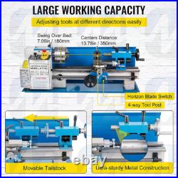 Mini High Precision Variable Speed Metal Lathe Ideal for Hobbyists and Profess