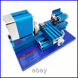 Mini Lathe 100-240V DIY Lathe Woodworking Lathe Metal Wood Lathe