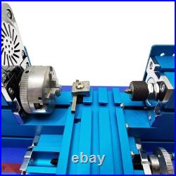 Mini Lathe 100-240V DIY Lathe Woodworking Lathe Metal Wood Lathe