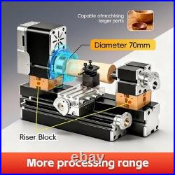 Mini Lathe All-Metal Construction Precision Tool Safe DIY Model Making New