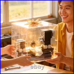 Mini Lathe All-Metal Construction Precision Tool Safe DIY Model Making New Mini Lathe All-Metal Construction Precision Tool Safe DIY Model Making New
