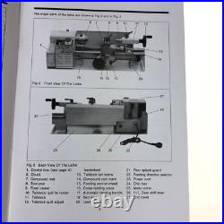 Mini Lathe CJ0618 12X8 Metal Milling Machine Bench 400w 2500 RPM