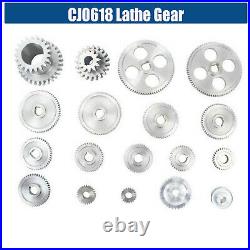 Mini Lathe Gears CJ0618 Set Metal Cutting Machine Gear Accessories 18 Pieces New