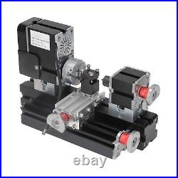 Mini Lathe Kit, 12V DC 60W 12000RPM High Power Micro Lathe Machine Mini Lathe