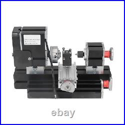 Mini Lathe Kit, 12V DC 60W 12000RPM High Power Micro Lathe Machine Mini Lathe