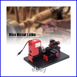 Mini Lathe Machine, 24W 20000Rpm Mini Multifunction Wood Lathe Metal Rotating