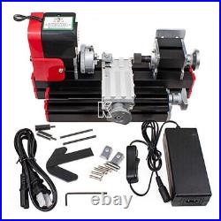 Mini Lathe Machine Miniature Multifunction Metal Motorized DIY Tool 20000rev/min