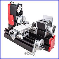 Mini Lathe Machine Miniature Multifunction Metal Motorized DIY Tool 20000rev/min