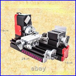 Mini Lathe Machine Miniature Multifunction Metal Motorized DIY Tool 20000rev/min