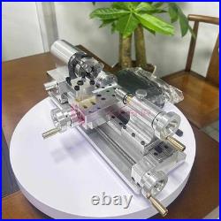 Mini Lathe Metal Bench Top Precision DIY Miniature Lathe for Watchmaking