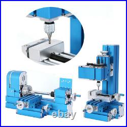 Mini Lathe Milling Machine DIY Woodworking Soft Metal Processing Tool for Hobby