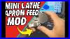 Mini Lathe Upgrade Slower Apron Feed Smoother Cuts