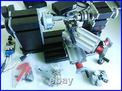 Mini Lathe machine 3 jaw / 4 jaw chuck / 3-6.5mm drill chuck M12x1 unimat thread