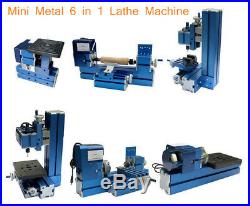 Mini Metal 6 in 1 Lathe Machine DIY Mini Lathe Machine Tool Drilling Sanding Kit