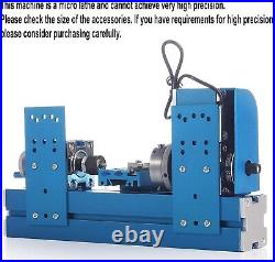 Mini Metal DIY Lathe for Woodworking & Education 110V-240V Portable Tool