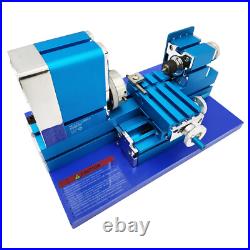 Mini Metal Didactical Lathe Wood Soft Metals Plexiglass Plastic Machining Lathe