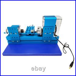 Mini Metal Didactical Lathe Wood Soft Metals Plexiglass Plastic Machining Lathe