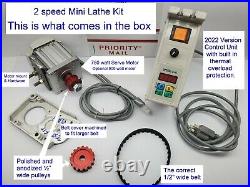 Mini Metal Lathe 1 hp Servo Motor 115V 750W Kit 2 speed Grizzly Harbor Freight