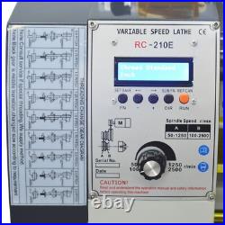 Mini Metal Lathe 1100W Brushless Motor 0.01-0.4mm Auto Feed for Precision Turnin