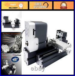 Mini Metal Lathe 36W 20000 RPM, Benchtop Tool for Woodworking & Metal Crafting