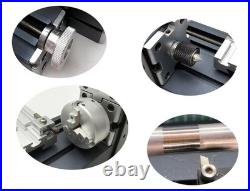 Mini Metal Lathe 36W 20000 RPM, Benchtop Tool for Woodworking & Metal Crafting